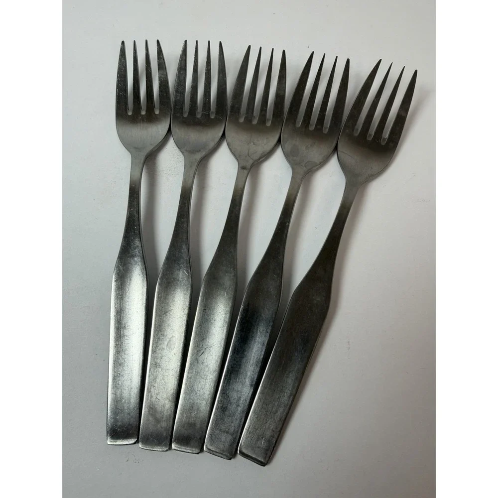 WMF Cromargan Form Stainless Salad Fork Lot Of‎ 5 Replacements